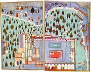 （圖）縮畫裡描述的第三庭院。