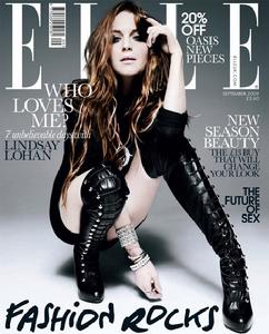 Lindsay Lohan於英國版《ELLE》八月號