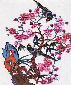 喜鵲登梅 喜鵲登梅