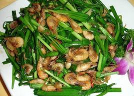 河蝦炒韭菜 河蝦炒韭菜