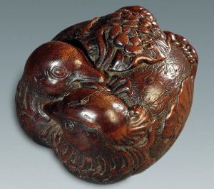 沉香木雕鴛鴦暖手 沉香木雕鴛鴦暖手