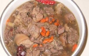 狗肉山藥湯