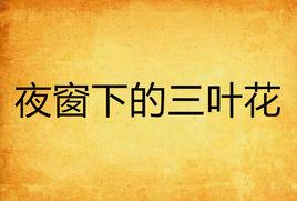 夜窗下的三葉花