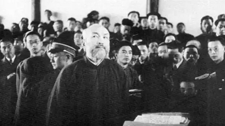 王揖唐在法庭上