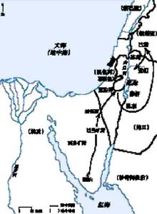 埃及的西奈山地圖