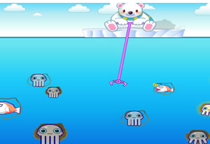 北極熊抓魷魚 北極熊抓魷魚