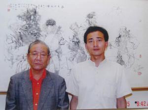 姜雪峰與我國著名畫家杜滋齡