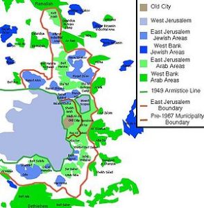 東耶路撒冷地圖