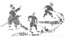 古代耕田圖