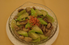 絲瓜炒蘑菇 絲瓜炒蘑菇
