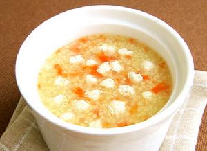 雞茸豆腐胡蘿蔔粥