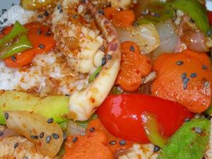 紅燒魷魚蓋飯 紅燒魷魚蓋飯