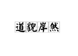 道貌岸然[詞語]