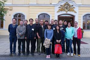 楊超凡與中國美院許江院長等校領導在德國