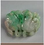 清蟠桃翡翠掛件