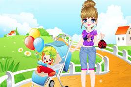 美麗媽媽與可愛寶寶 美麗媽媽與可愛寶寶