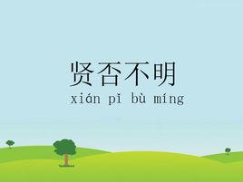 賢否不明 賢否不明