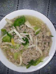 杏鮑菇肉末湯 杏鮑菇肉末湯