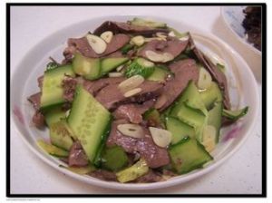 黃瓜拌豬心 黃瓜拌豬心