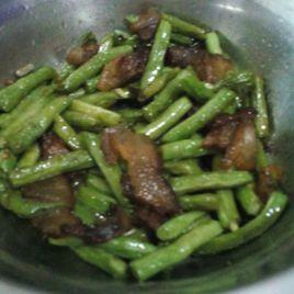 臘肉炒豆角 臘肉炒豆角