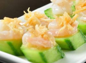 瑤柱蝦仁蒸絲瓜 瑤柱蝦仁蒸絲瓜