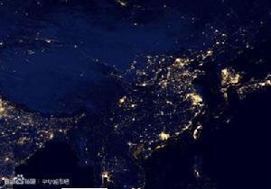 中國城市夜景圖