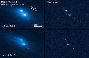 天文學家首次“目睹”小行星分裂