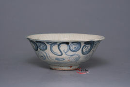 明洪武景德鎮窯青花螺紋碗 明洪武景德鎮窯青花螺紋碗