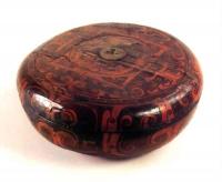 木胎圓漆盒 木胎圓漆盒