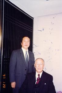 為辜振甫先生暖壽時合影(1997年在台灣)