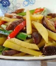 炒香菇薯條 炒香菇薯條