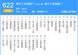 青島公交622路 青島公交622路