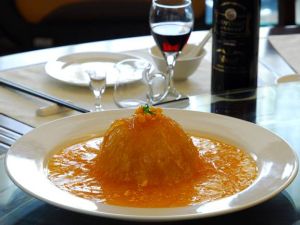 蟹黃竹笙釀魚翅 蟹黃竹笙釀魚翅