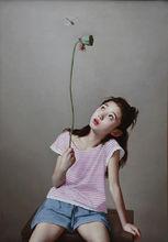 《蜻蜓》2016年，132x113cm  布面油畫