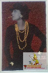 學生黃豆創意畫