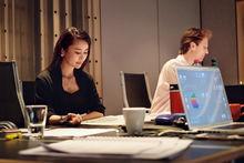 作曲家韓婷婷在德國錄音