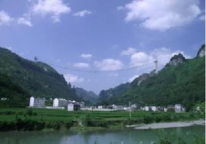 湖南矮寨特大懸索橋遠景