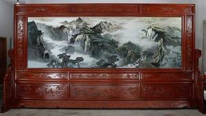 極品蘇繡:水墨山水蘇繡