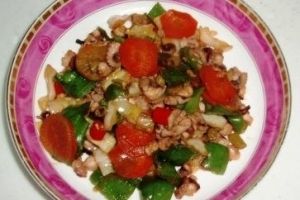 八爪魚炒什錦泡菜