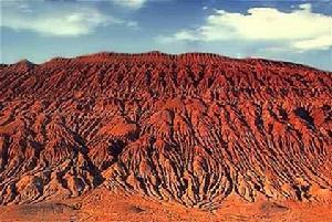 酷熱的吐魯番盆地