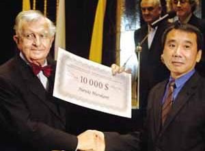 村上春樹獲得卡夫卡獎 