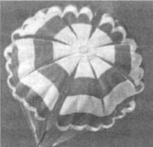 圖2.縱向開縫救生傘