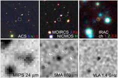 這個編號GOODS 850-5的星系是目前已知最遙遠的次毫米星系