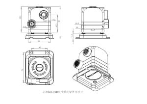 芯睿Sc-P60水冷外觀尺寸圖