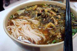 雪菜肉絲麵 雪菜肉絲麵