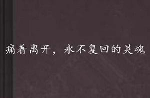 痛著離開,永不復回的靈魂 痛著離開,永不復回的靈魂