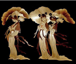 白洋淀蘆葦工藝畫 白洋淀蘆葦工藝畫