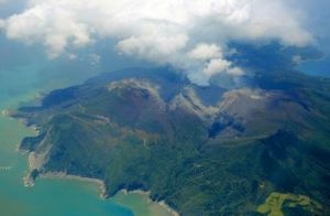 日本鹿兒島縣的口永良部島火山爆發