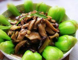 小白菜炒香菇 小白菜炒香菇