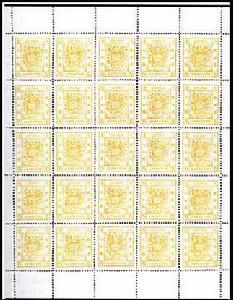 大龍闊邊黃5分銀全張